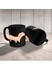 Mr. & Mrs. Panda Tasse Kurzhaardackel Liebe mit Spruch in Schwarz