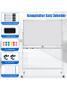COSTWAY Whiteboard Doppelseitig in Weiß