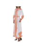 Ital-Design Kleid in Weiß und Orange