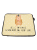 Mr. & Mrs. Panda Laptop Tasche Hamster Hut mit Spruch in Gelb Pastell