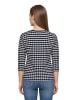 Betty Barclay Basic Shirt mit Rundhalsausschnitt in Dunkelblau/Weiß