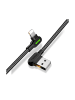 Wisam USB-auf-Lightning Schnell-Ladekabel gewinkelt, 1,8m (schwarz)