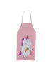 Mr. & Mrs. Panda Schürze Einhorn Vegan ohne Spruch in Rot Pastell
