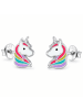 schmuck23 Silber Ohrringe 925 Einhorn 0,7 cm x 0,8 cm