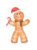 HOMCOM Weihnachts-Lebkuchenmann in Gelb 170L x 65B x 240H cm