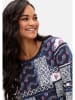 sheego Langarmshirt in hellgrau gemustert