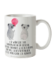 Mr. & Mrs. Panda Teetasse Koala Luftballon mit Spruch in Weiß