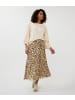Esqualo Pliseerock Leopard-Dream-Print in Beige 36