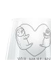 Mr. & Mrs. Panda Laterne Faultiere Herz mit Spruch in Transparent