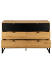 home24 Kommode KOONO 120 cm mit Schubladen in Eiche Dekor