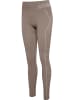 Hummel Hummel Leggings Hmlte Multisport Damen Dehnbarem Schnelltrocknend Nahtlosen in CHATEAU GRAY/DRIFTWOOD MELANGE