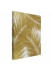 WALLART Leinwandbild - Blick durch goldene Palmenblätter in Gold