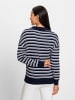Heine Pullover in marine-ecru-gemustert