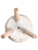 Beliani Outdoor Blumentopf ALIARTOS in Weiß/Beige - (W) 26 x (H) 43 x (L) 26 cm