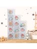 relaxdays Kinder-Steckregal in Weiß - (B)110 x (H)145 x (T)37 cm