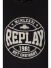 Replay College Sweatshirt Mit Stickerei in schwarz