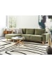 Beliani Ecksofa NORA in Grün/Braun - (W) 279 x (H) 77 x (L) 150 cm