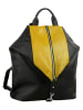 Cluty Rucksack echt Leder in gelb
