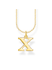 Thomas Sabo Kette Buchstabe X Gold in gold