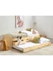 Beliani Tagesbett PETIVILLE in Braun - (W) 99 x (H) 63 x (L) 206 cm