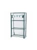 relaxdays Balkongewächshaus in Grün/ Transparent - (B)46 x (H)80 x (T)24 cm