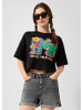 QS T-Shirt in 99D0_schwarz