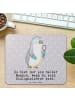 Mr. & Mrs. Panda Mauspad Biologielehrer Herz mit Spruch in Grau Pastell