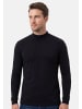 Ragman Langarmshirt Basic in Schwarz