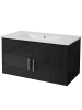 MCW Waschbecken mit Unterschrank D16, Schwarz