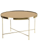 Beliani Couchtisch LUCEA in Gold - (W) 63 x (H) 38 x (L) 63 cm