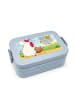 Mr. & Mrs. Panda Lunchbox Einhorn Koffer Design mit Spruch in Blau Pastell