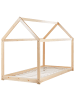 Beliani Kinderbett TOSSE in Braun - (W) 98 x (H) 140 x (L) 200 cm