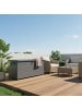 relaxdays Gartenbox in Schwarz - (B)115 x (H)59 x (T)50 cm
