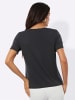 creation L Kurzarmshirt in graphit
