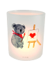 Mr. & Mrs. Panda Outdoor Windlicht Koala Künstler ohne Spruch in Transparent