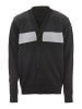 mozzaar Herren Cardigan in Schwarz Grau