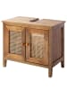 home24 home24 Waschbeckenunterschrank (1er Set) - Mango - Wiener Geflecht & Massivholz Mango - 70.0 x 60.0 x 40.0 cm in Mango