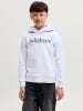JACK & JONES Junior Kapuzensweatshirt Hoodie Jjtom in white melange