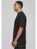 Urban Classics Tall Tees in blk/red