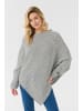 Cream Poncho CRHoliday Loose fit in Light Grey Melange