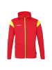 uhlsport  Kapuzenjacke Squad 27 Track Hood Kids in rot/limonengelb