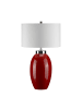 Licht-Erlebnisse Tischlampe in Rot Creme