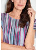 GOLDNER Bluse in pink / gestreift
