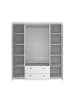 ebuy24 Kleiderschrank Venedig Weiß 181 x 60 cm