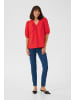 Kaffe Kurzarm-Bluse KApaulina Regular fit in Fiery Red CC.