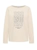Cecil Langarmshirt in pearl beige