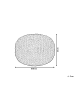 Beliani Pouf CONRAD in Violett - (W) 50 x (H) 35 x (L) 50 cm