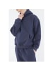 Megaman Oversize Fit Basic Hoodie in Blau-Smoke