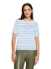 BETTY & CO Basic Shirt mit Ringel in Weiß/Blau