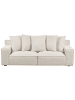 Beliani 3-Sitzer Sofa VISKAN in Weiß - (W) 200 x (H) 62 x (L) 74 cm